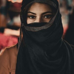 طرحة كريب سعودي سواد ليلي فاخر